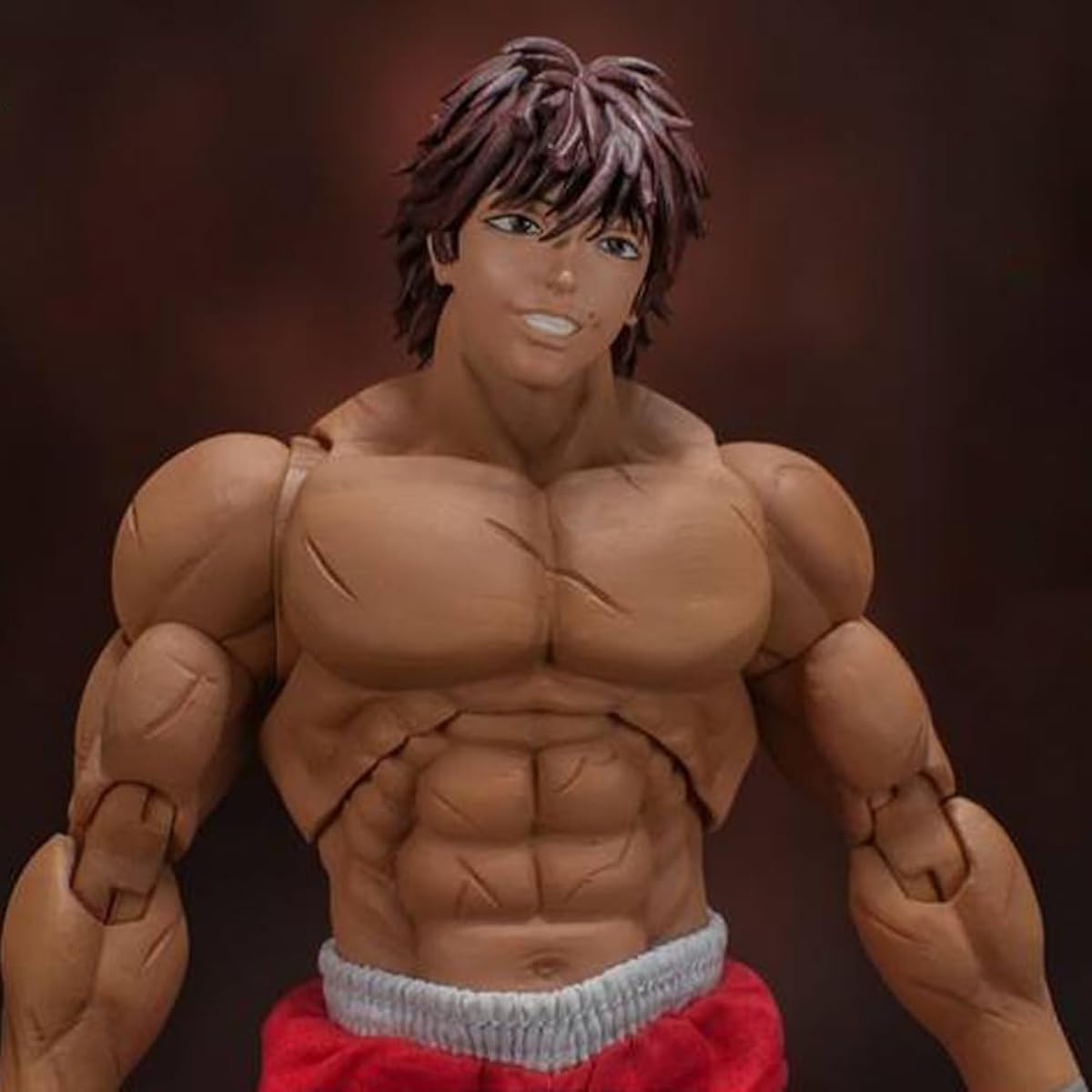 QAHEART Anime Yujiro Hanma Action Figure 17cm Boy Figure Statue Model Movable Joints Manga Cartoon Figure Handmade Collectible Desktop Decoration Christmas Birthday Gift