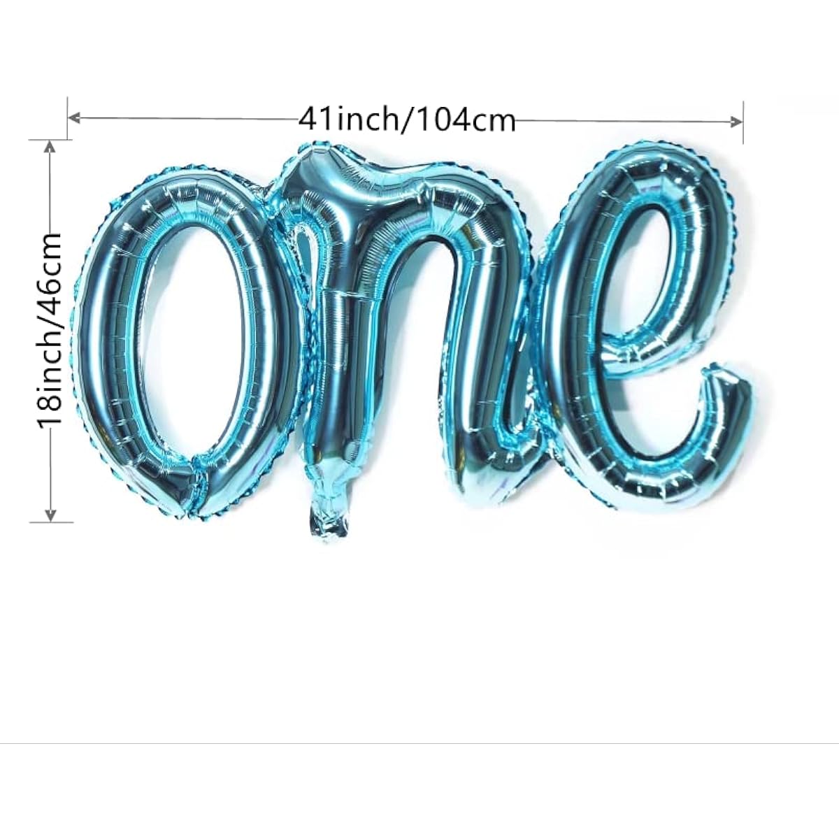 1 Balloon Banner 41 Inch Number 1 Balloon for 1st Birthday Decoration (Blue)