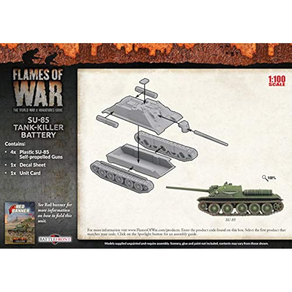 Flames of War: Mid War: Soviet: SU-85 Tank Killer Battery (SBX57)