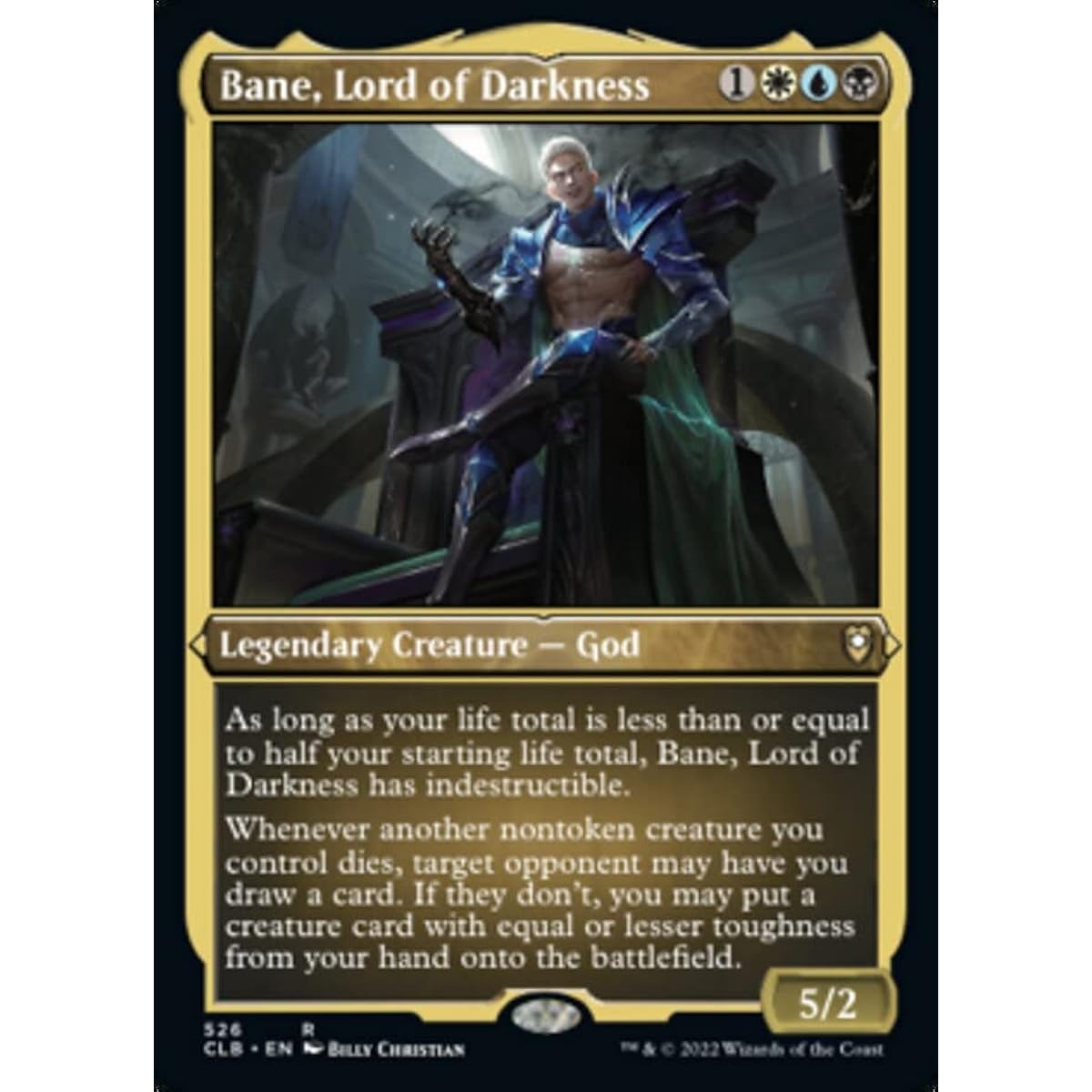 Magic: The Gathering - Dark Lord Bane (526) - Etching - Foil - Battle at Balder's Gate