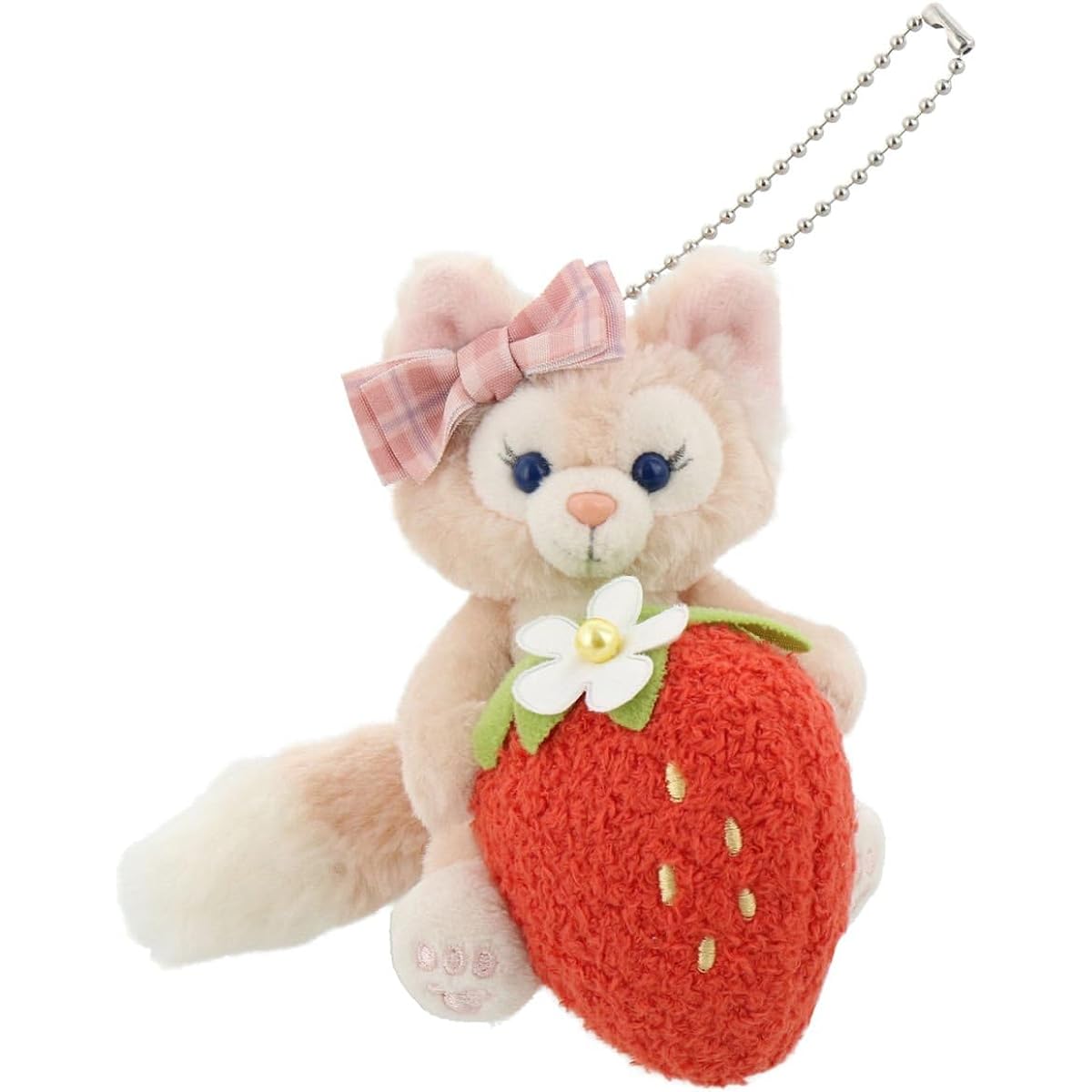 Tokyo Disney Resort Lina Bell Plush Charm Duffy & Friends Heartfelt Strawberry Gift Tokyo Disney Resort Exclusive Strawberry