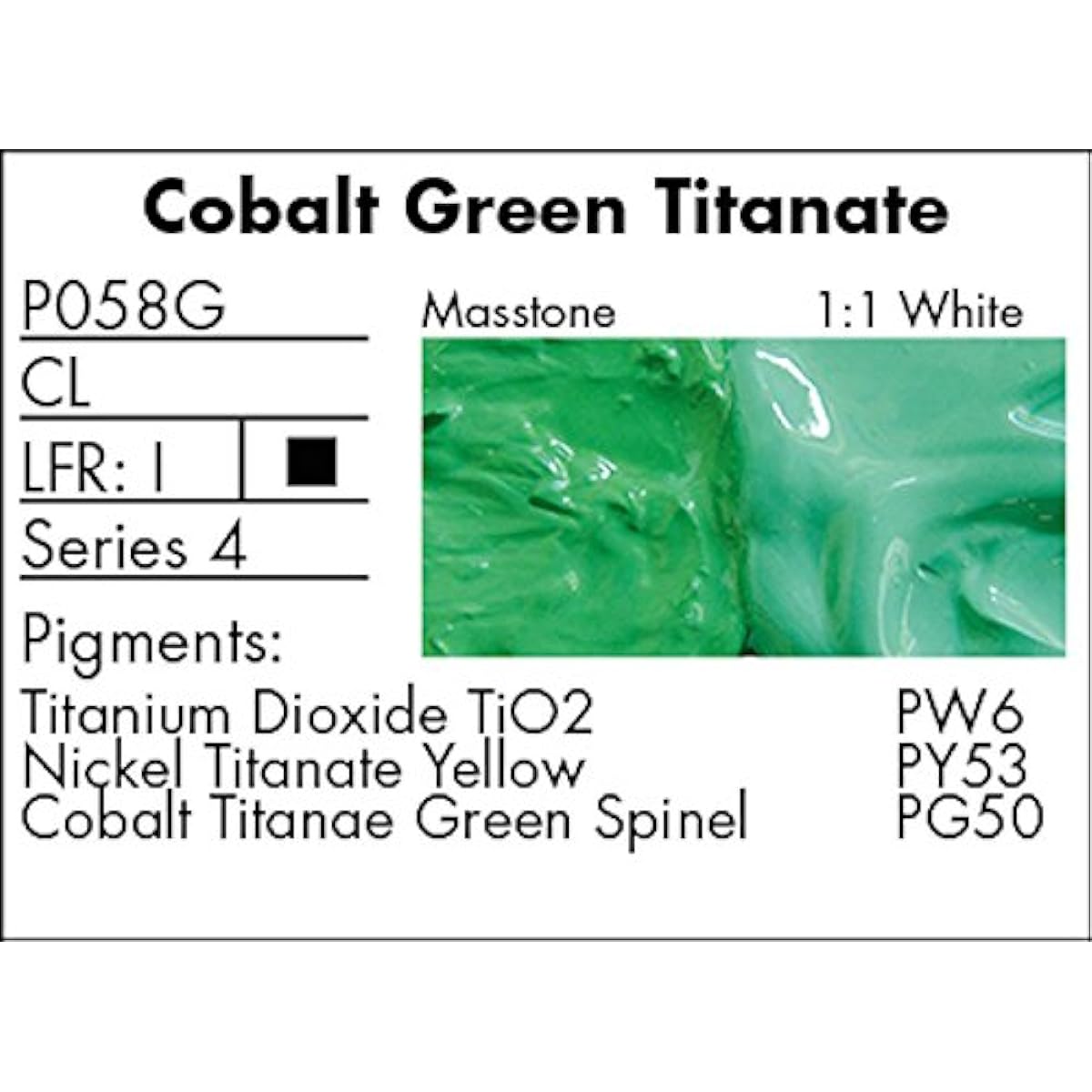 Grumbacher Pre-Tested Oil Paint, 37ml/1.25 Ounce, Cobalt Titanate Green (P058G) by Grumbacher