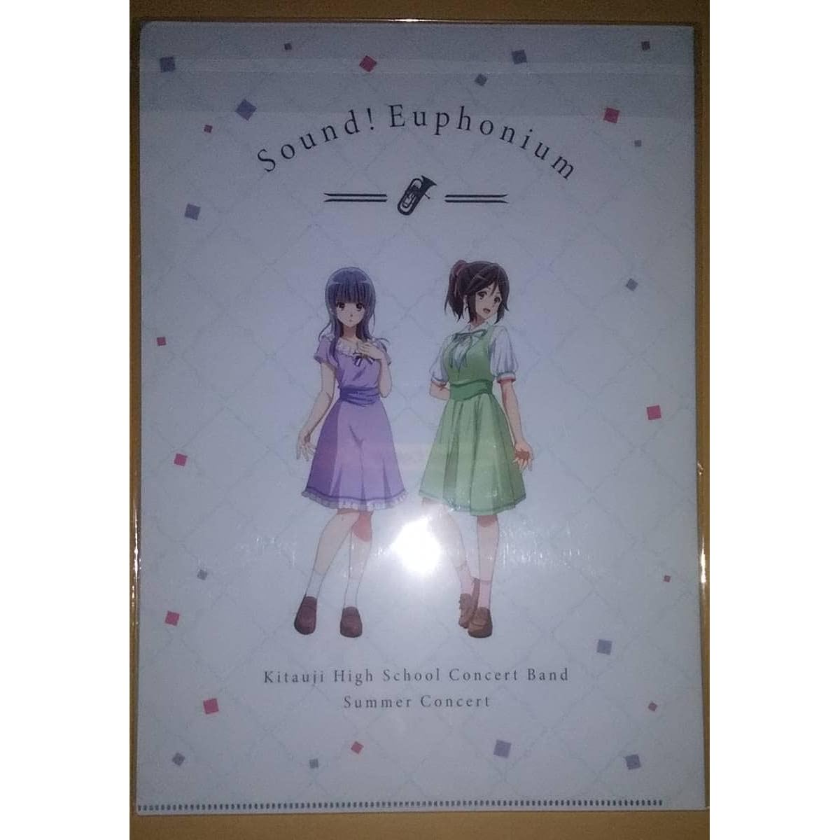 Sound Euphonium Summer Concert Yoroizuka Mizore, Kasaki Nozomi, Tanaka Asuka, Nakagawa Natsuki, Hisaishi Kanade Clear File Set of 2 Regular Concert