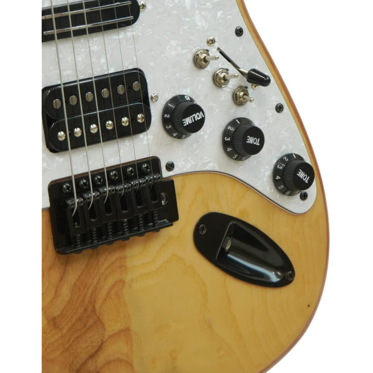Vertice Electric Guitar Strat Type Stainless Steel Fret Booster Switch Equipped with Adjustable Neck and String Height VEG-06ST NATURAL