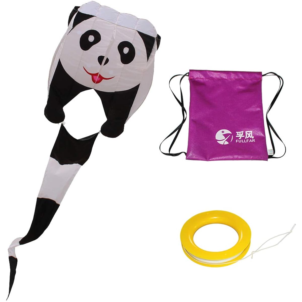 Fullfar Kids Kite Soft Nylon Material, Beginner Kid Kite Easy to Fly, 244x39 Inch Long, Adult Kite for Beach, Park, Outdoor Games and Activities.