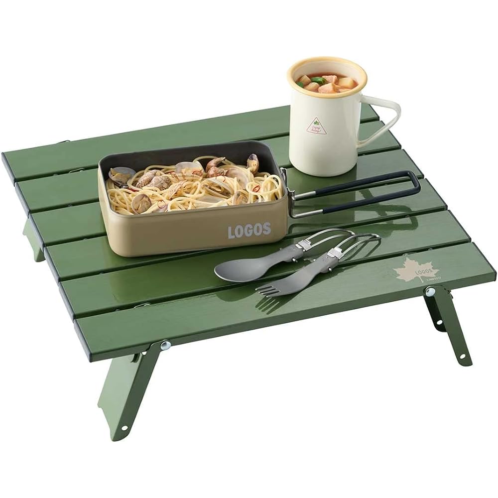 LOGOS Touring Roll Table 4034 (2023LIMITED) 73591002 Green Camping Folding Outdoor Table
