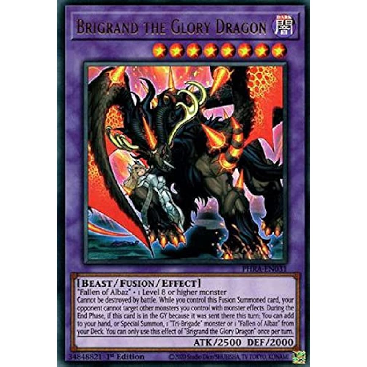 Brigrand The Glory Dragon PHRA-EN031 Ultra Rare 1st Edition