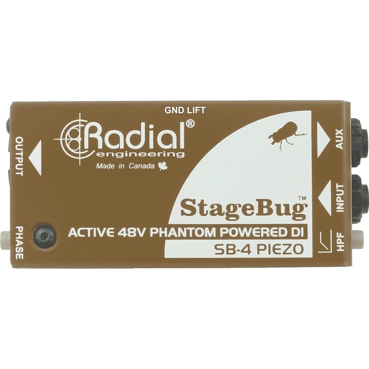 RADIAL StageBug SB-4 Piezo DI box for piezo pickups
