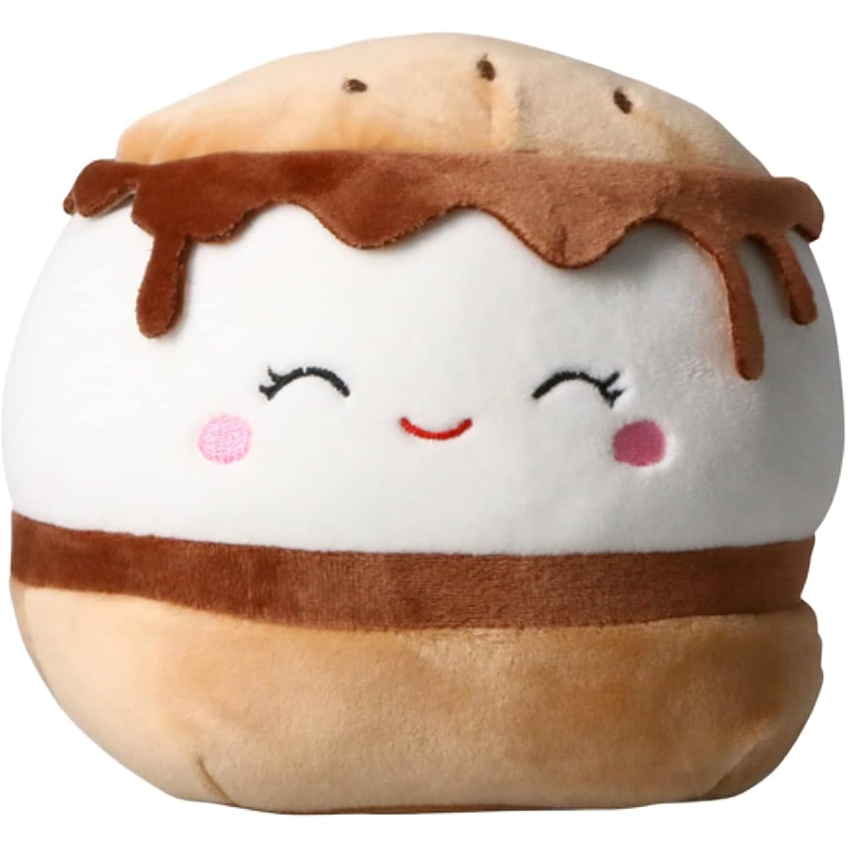Squishmallows Official Kelly Toy Food Plush Soft Stuffed Animal (7.5 inch, Carmelita Smores)