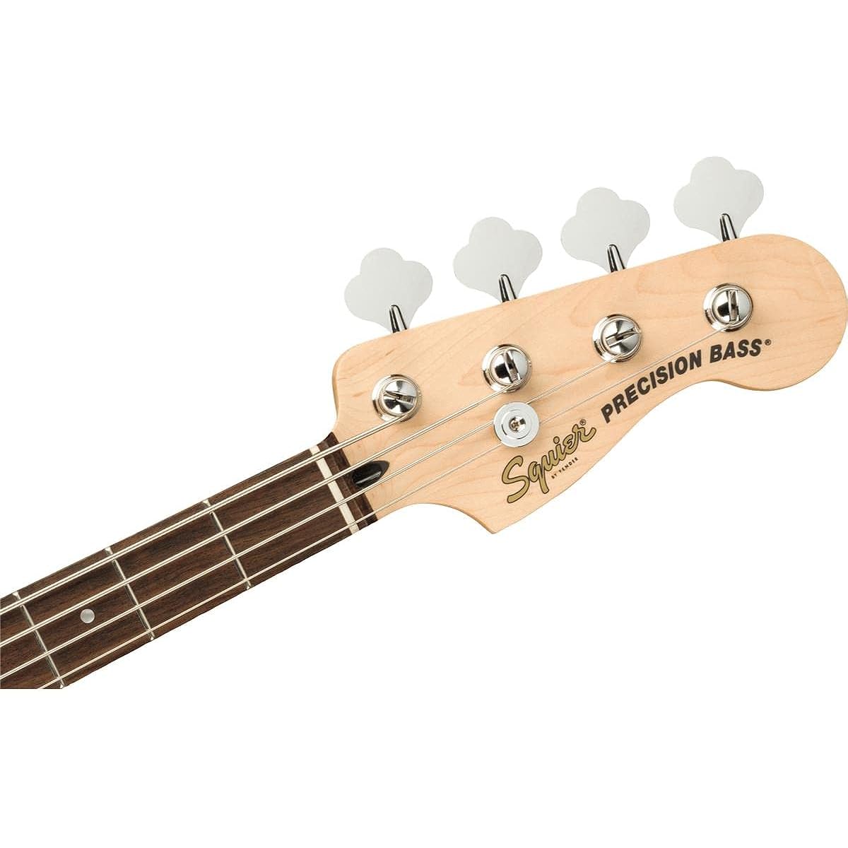 Squier by Fender Electric Bass Affinity Series™ Precision Bass® PJ, Laurel Fingerboard, Black Pickguard, Lake Placid Blue with Soft Case