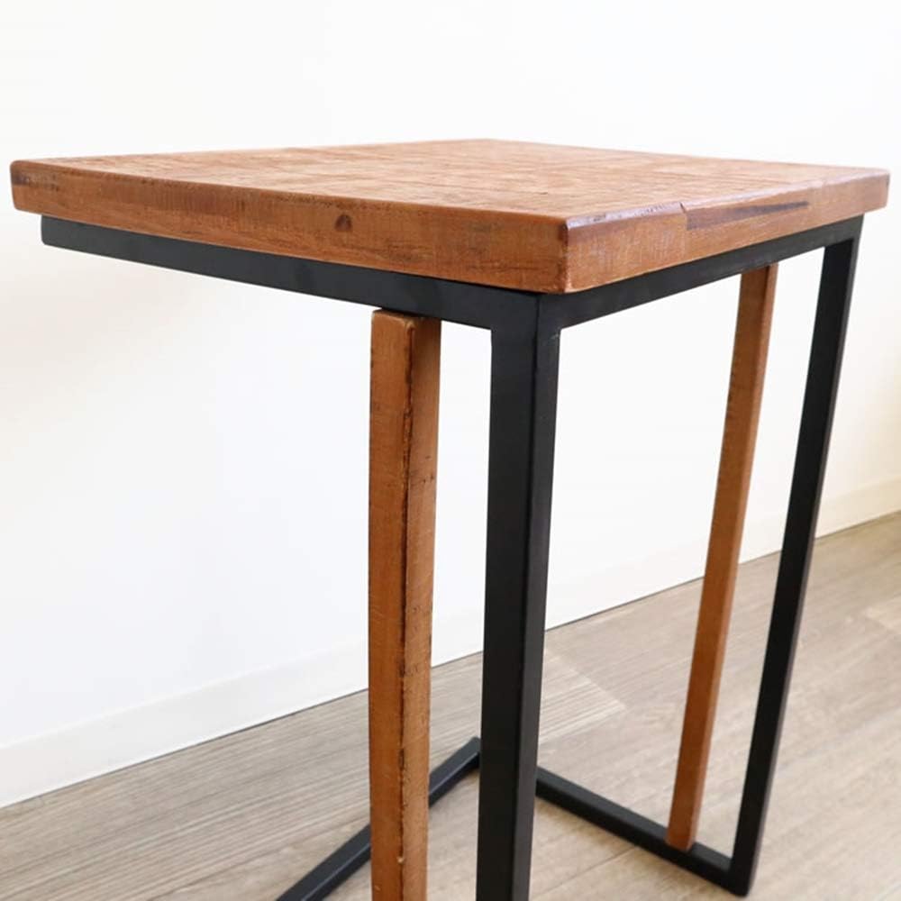 Kawabata Scandinavian Natural Country Style Side Table Lamp Table 1909KFM003 Brown Width 40cm x Height 57cm x Depth 31cm