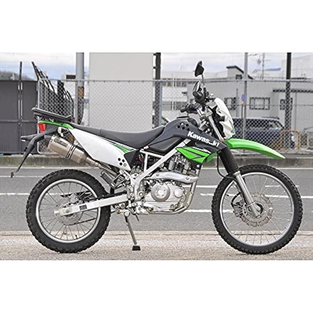 SECRET SPEED Kawasaki D Tracker 125 (KLX125) Bike Muffler Dry Carbon Motard Irregular Slip-on SUS Stainless Steel Muffler D-TRACKER ss-201-r03