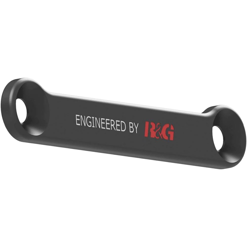 R&G Exhaust Hanger Muffler Hanger Z H2 (20-) Red with Logo Left Rear Foot Plate Aluminum RG-EH0099BKA-RED