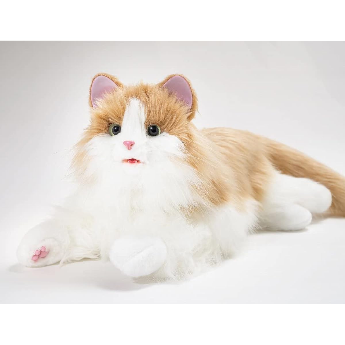 Didirect Furifuri Tail Amaenbou Neko-chan Mixed Brown Cat-shaped pet robot that expresses emotions with real-like tail movements and vocalizations