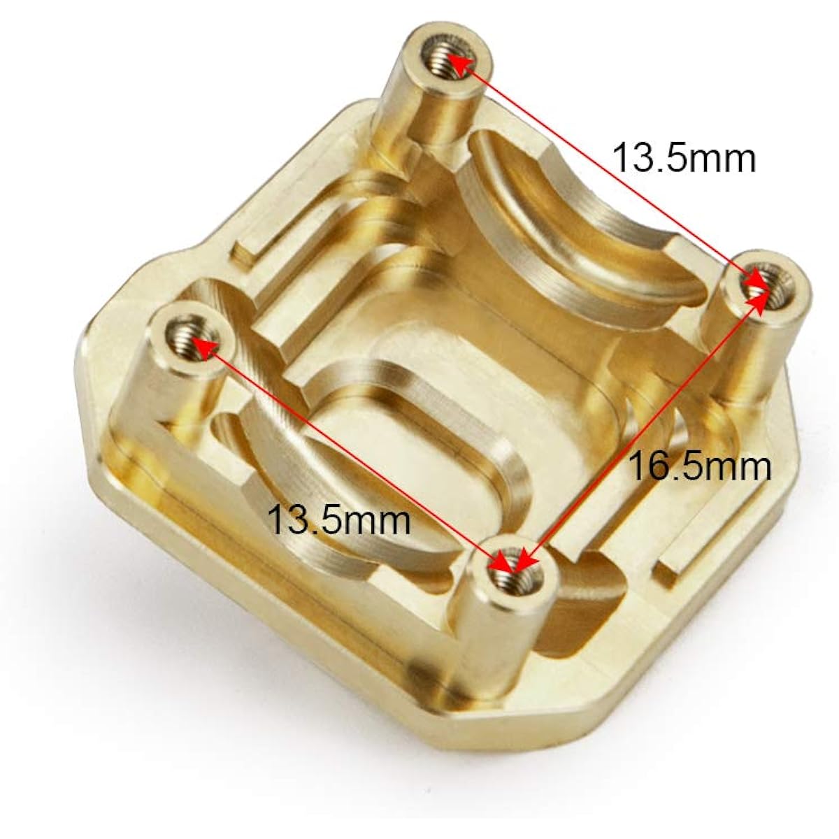 btdeal Brass Weighted Diff Cover 1:10 Axial SCX10II 90046 90047 Front Rear Axle Diff Cover 1pc