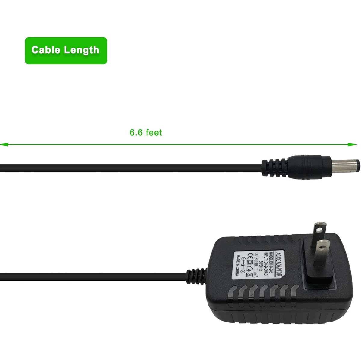 PRETTYCARE Cordless Vacuum Cleaner W100 W200 W300 Replacement Charger AC DC Adapter Power Cord 6.5 Feet - PDEEY