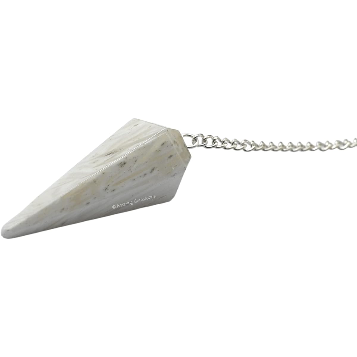 Amazing Gemstone Crystal Pendulum for Divination - Dowsing Pendulum with Chakra Chain and Crystal Ball for Reiki Healing Crystal Grid Meditation