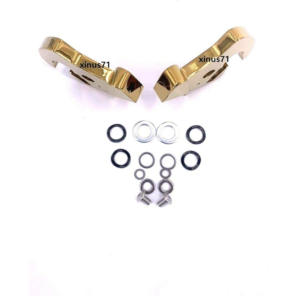MyLohas Quick Release Mount Locking Removable Latch Kit for Harley-Davidson Touring Sissy Bar and Luggage Rack 1984-2020 (Gold)
