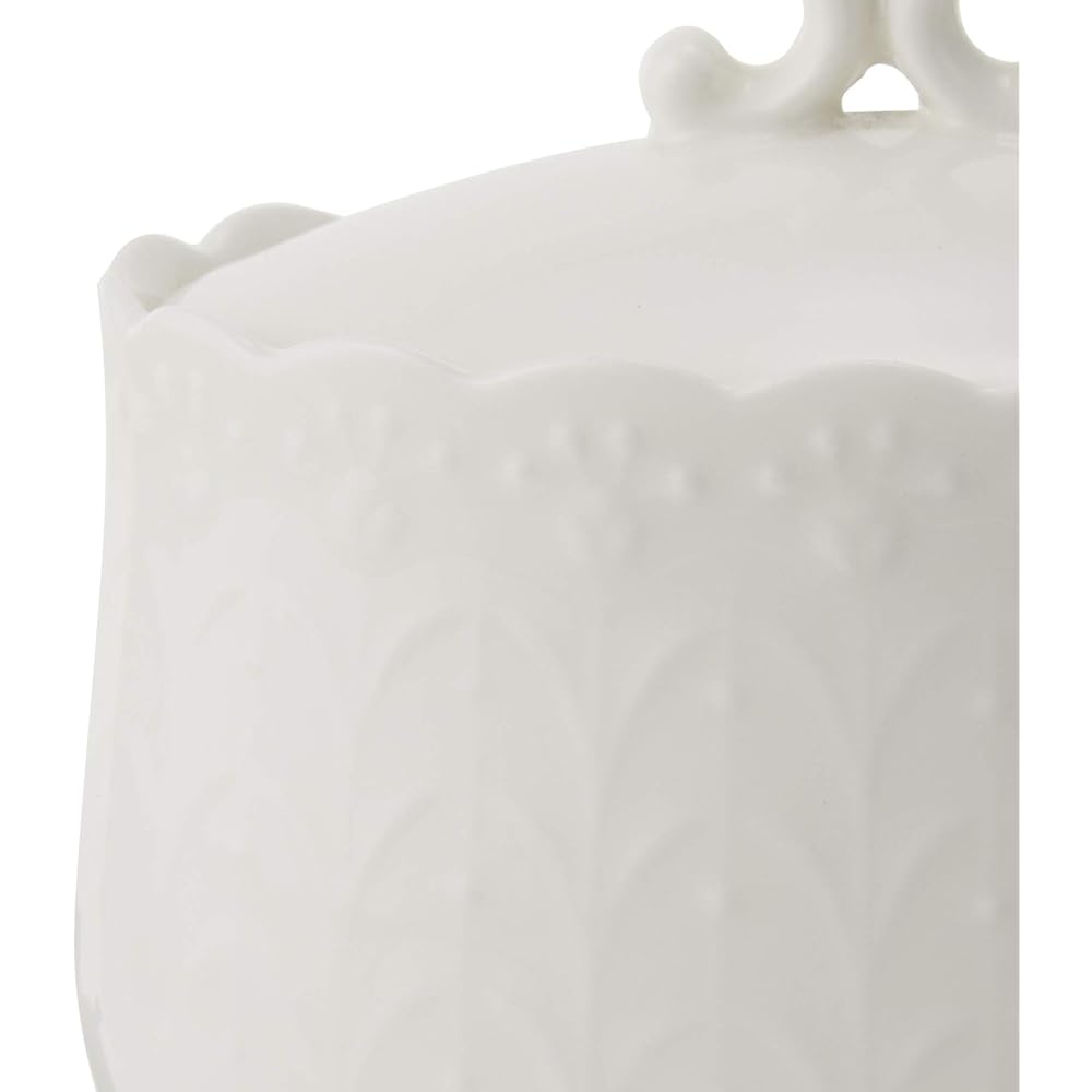 NARUMI Sugar Pot Silky White 10cm Microwave Warm Dishwasher Safe 9968-4264P