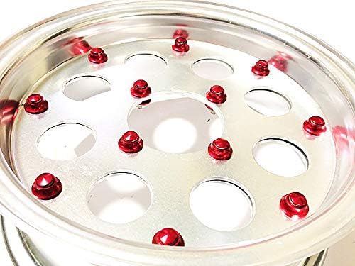 Yu O2-11T x 16 Wheel Piercing Set M6 Bolt Cap Bolt Cover Nut Base Set of 1 front and back For custom matching wheels such as Monkey Gorilla Ducks Shary etc. Takegawa Takegawa G Craft Tanaka Shokai Minimoto Aftermarket wheels etc. (Titan Gray, Set of 16)