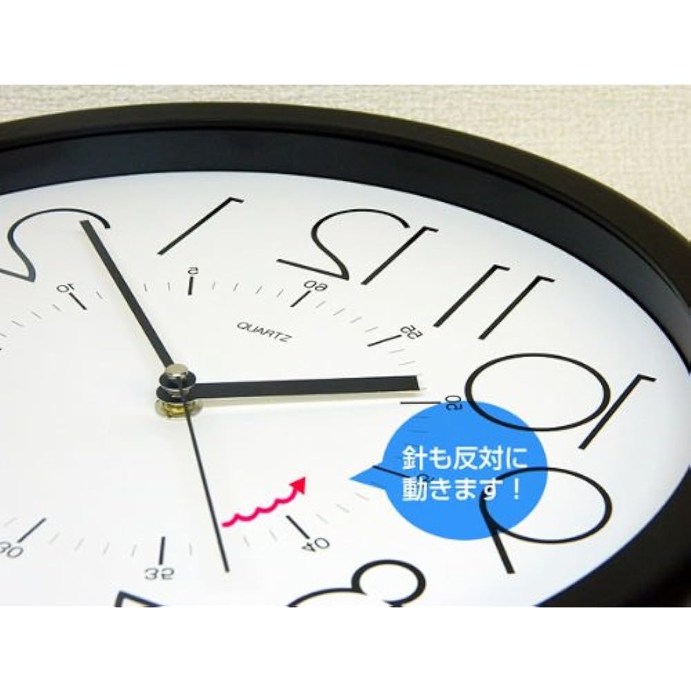 Santel Made in Japan Reversing Clock White QL886