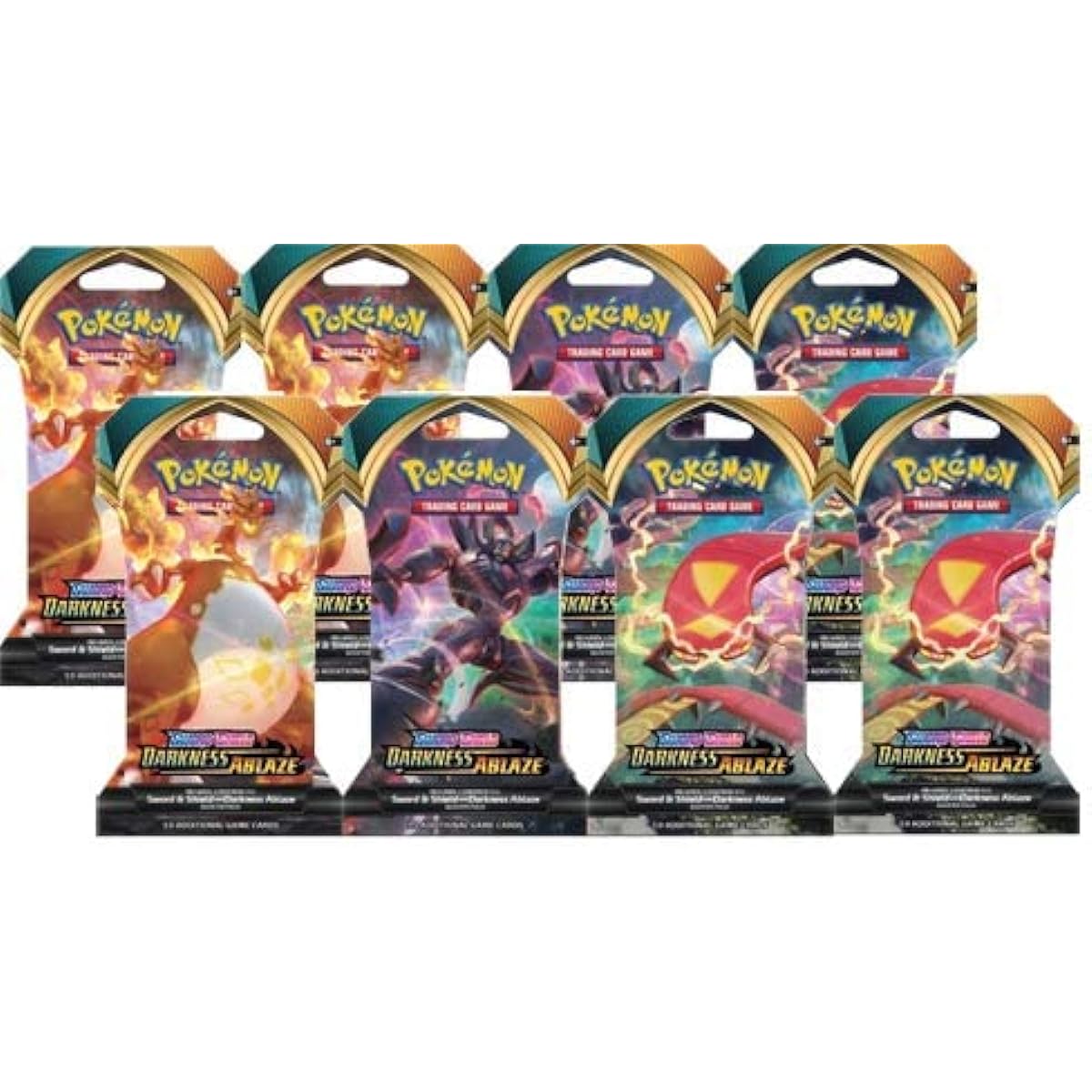 Pokemon Sword and Shield Darkness Ablaze Sleeve Booster Pack 8 pieces