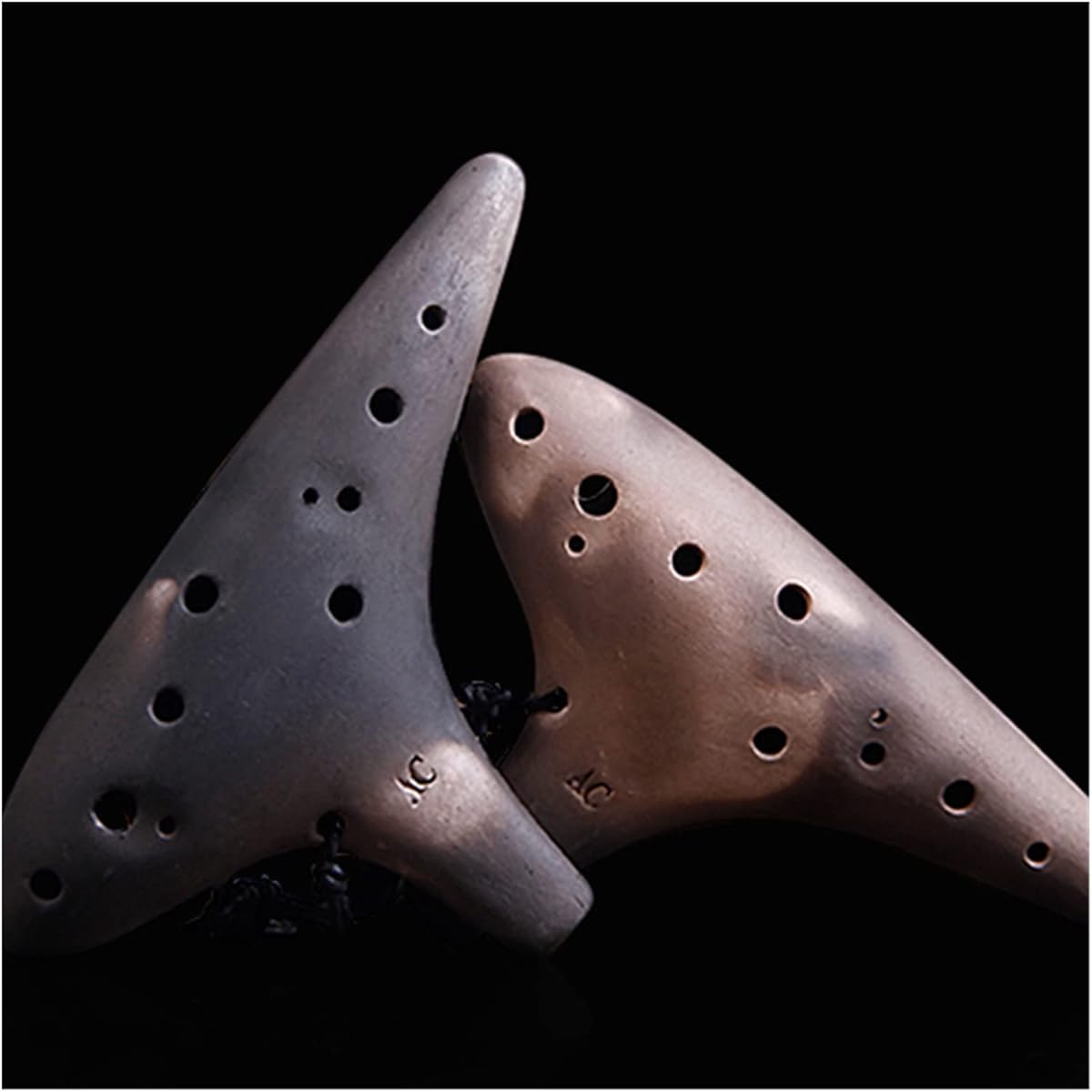 Ocarina 12 Holes Beginner Professional Smoked Ceramic Ocarina Beginner 12 Hole Ocarina Alto AC Ocarina Musical Instrument