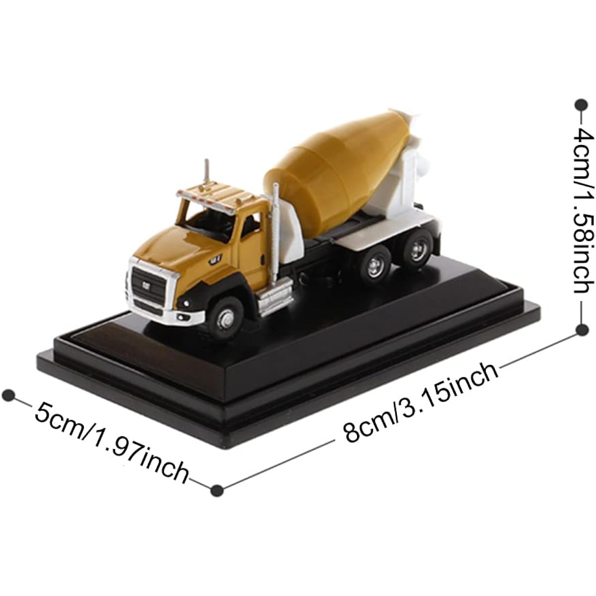 160:1 N Scale Construction Vehicle - Exquisite Diecast Mini Construction Truck Train Set (CT660 Concrete Mixer)