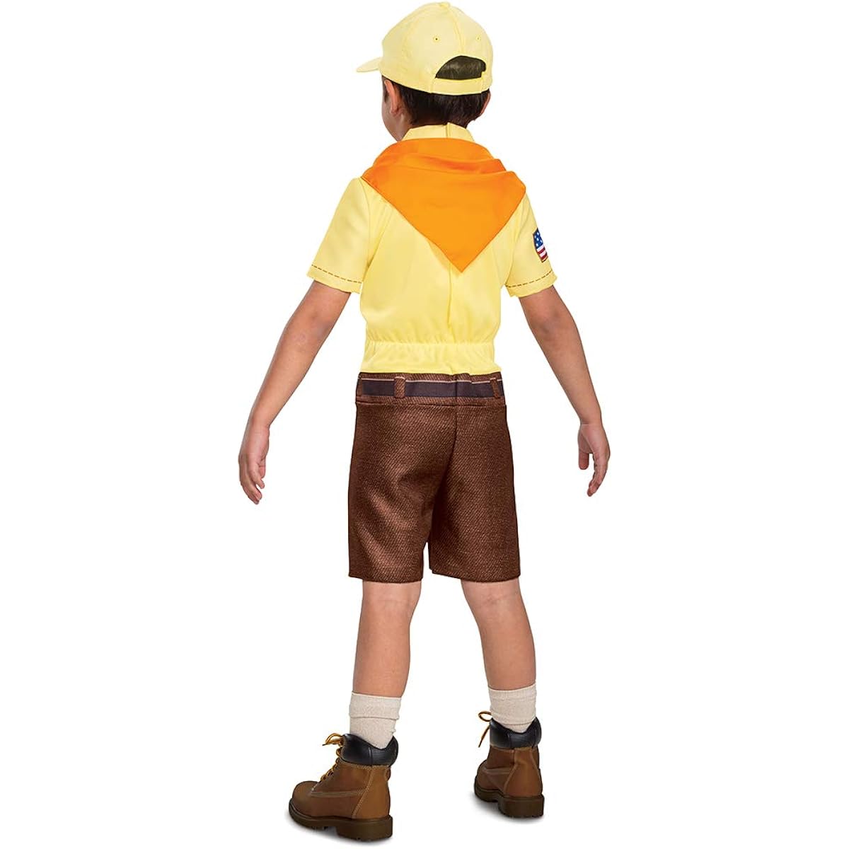 Russell from Up Costume, Disney Pixar Movie Inspired Character Outfit for Kids, Classic Child Size Extra Small (3T-4T) Brown