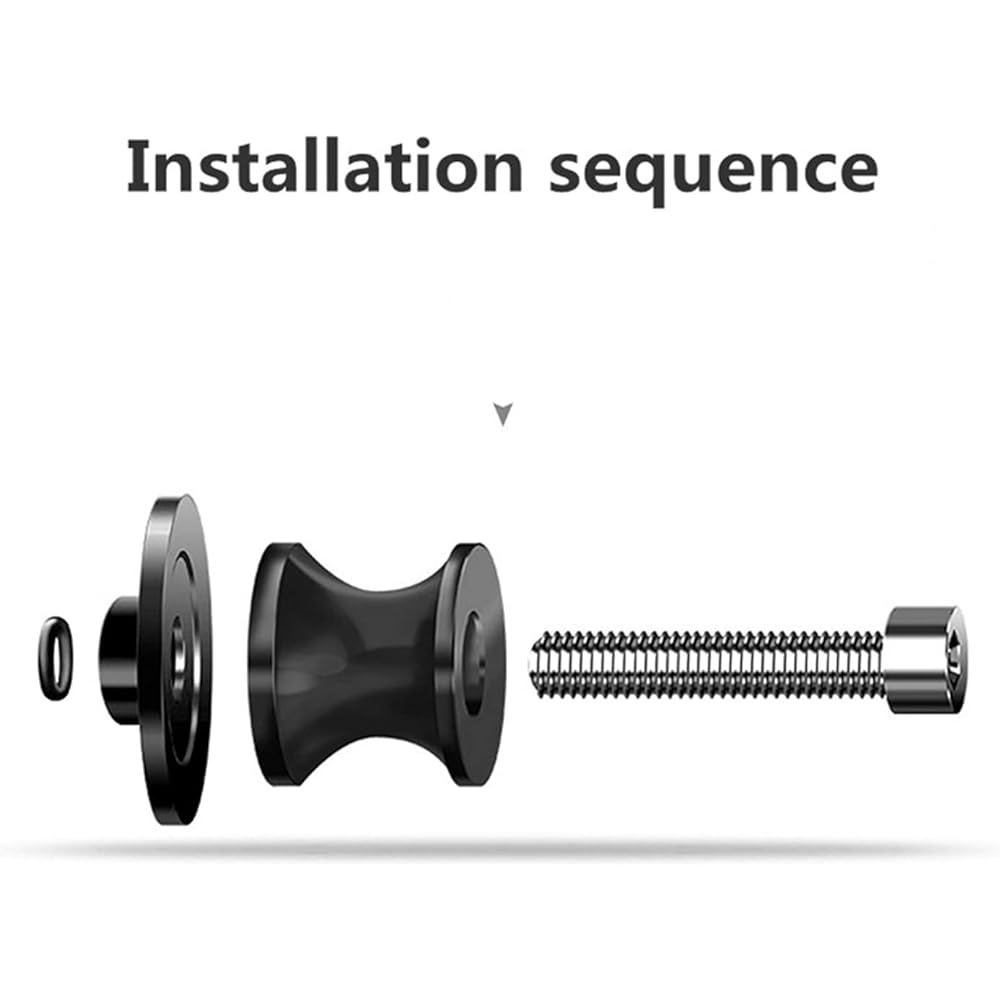 Stand Screw Slider Motorcycle Rear Swing Spool Slider Rear Swing Arm ER-5 Rear Swing Arm Fixing Screw Paddock Suitable for Kawasaki ER-5ER 5 ER5 2004 2005 (Color: 2)