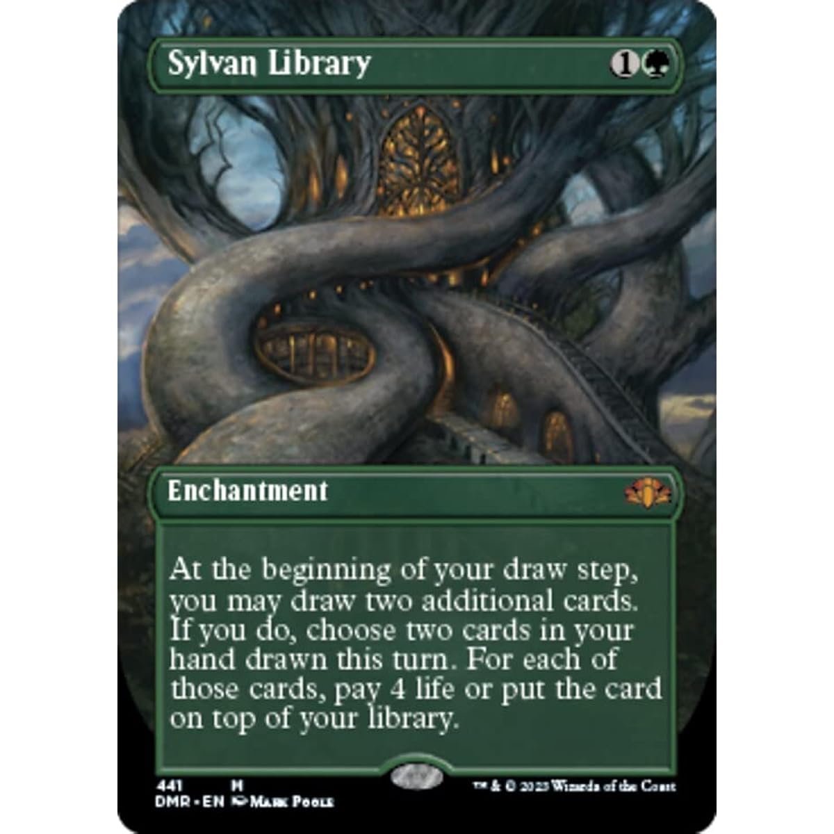 Magic: The Gathering - Sylvan Library (441) - Borderless - Dominaria Remastered