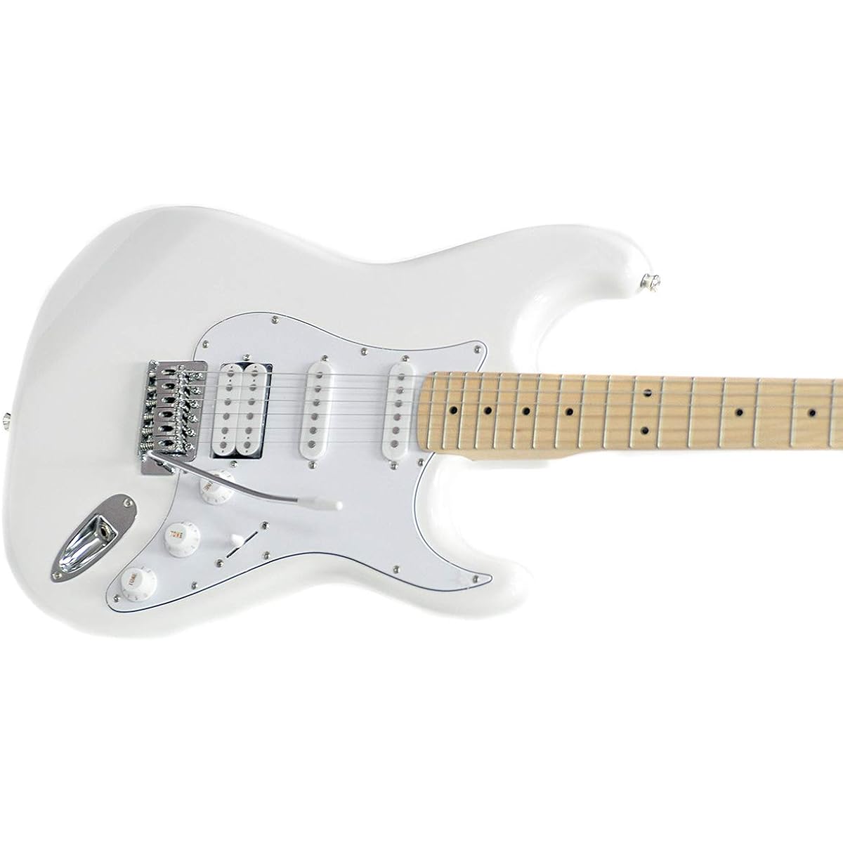 PLAYTECH Electric Guitar ST250SSH Maple White