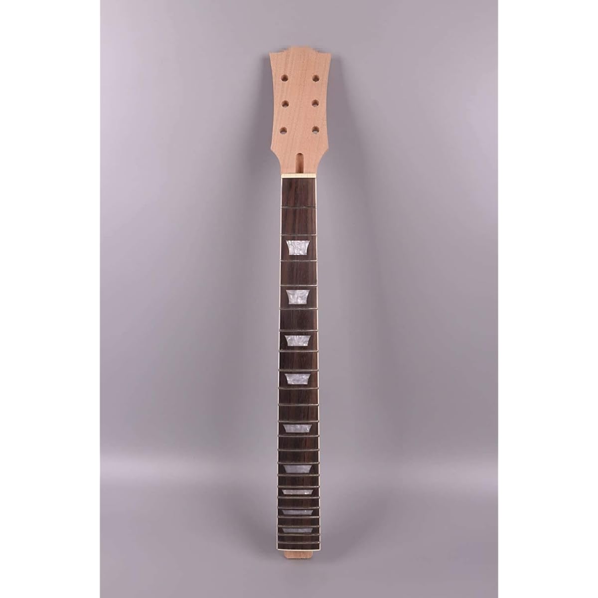 Guitar Kit Unfinished Guitar Neck 22 Frets 24.75 Inch Semi-Hollow Guitar Body Set Style DIY Guitar 1 Set