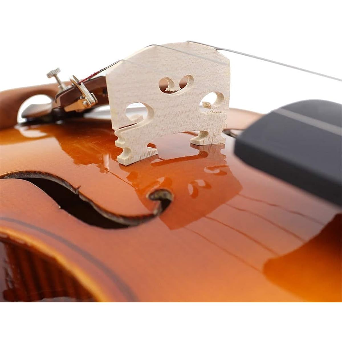 Violin Beginner Student Performer Jujube Wood Full Size 4/4 Natural Acoustic Solid Wood Spruce Flame Maple Veneer Violin Fiddle