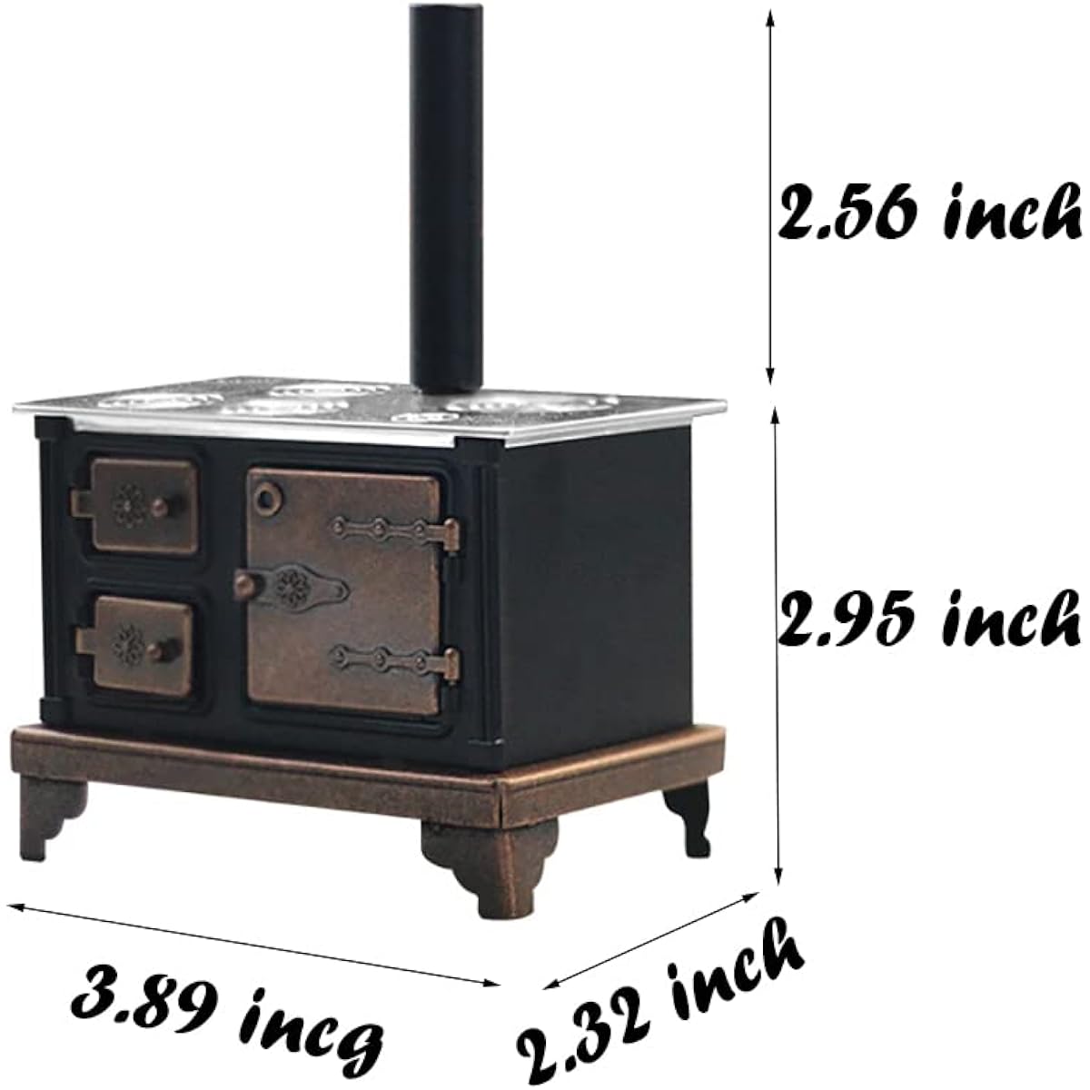 10 Pieces Miniature Furniture Cooking Stove Mini Retro Metal Stove with Miniature Wall Candle Holder Mini Pot Mini Spoon Shovel Cookware Tools 1:12 Scale Kitchen Decoration