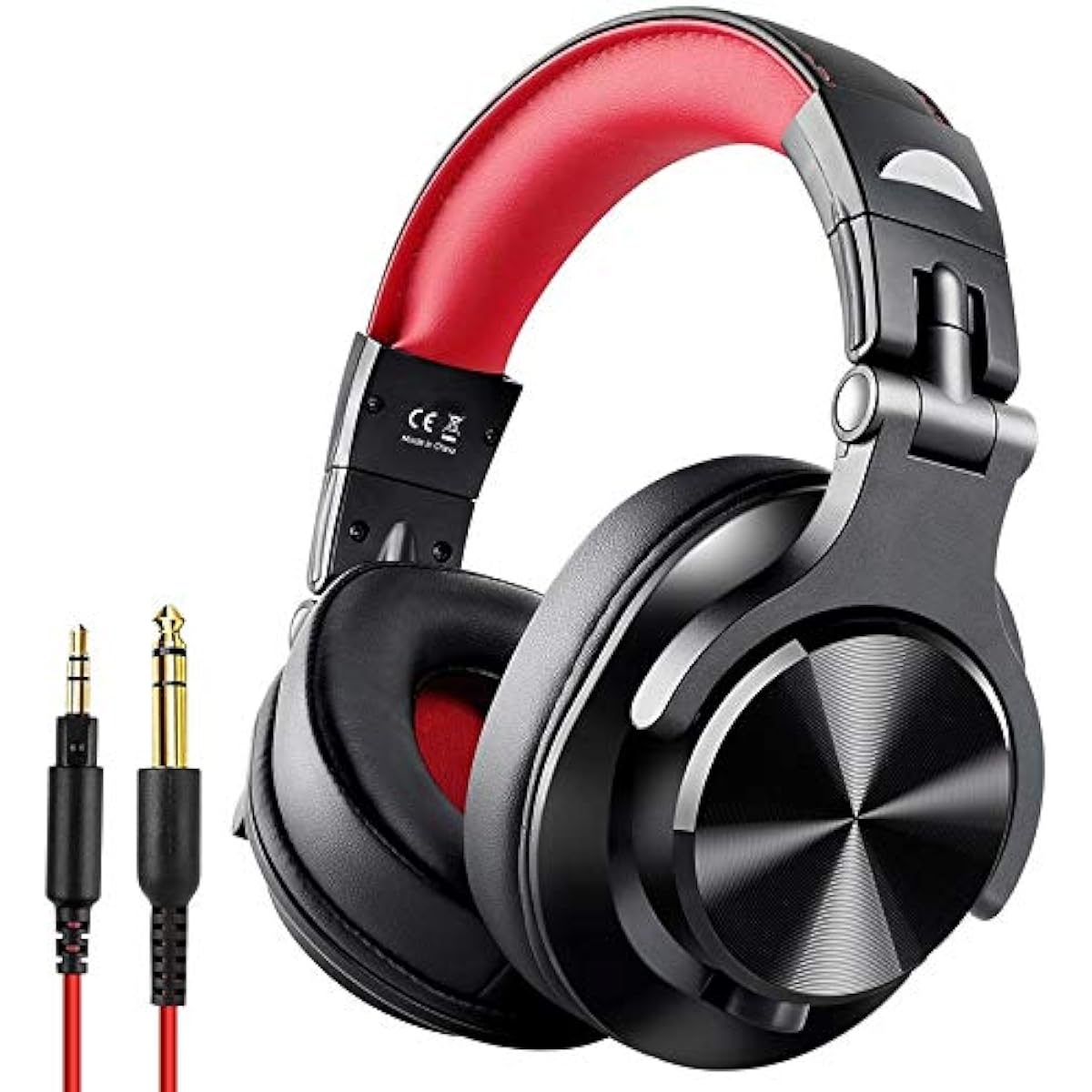 TGBZ Professional Wired Studio DJ Headphones + Wireless Bluetooth 4.0 Headset HIFI Stereo Monitor Headphones with Mic (Color : Black)