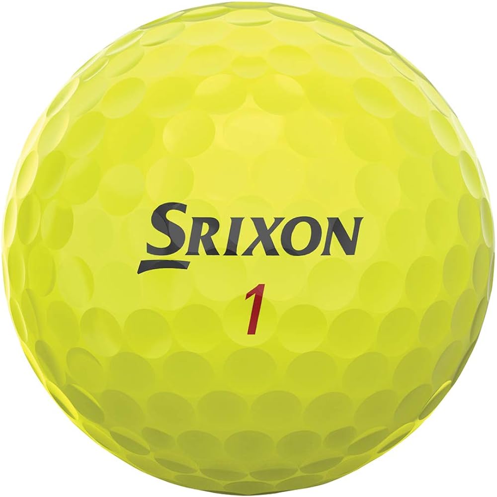 SRIXON Golf Ball Z-Star XV Z-Star XV Golf Ball 2017 Model 4 Piece Construction Parallel Import Product (1 Dozen) Yellow