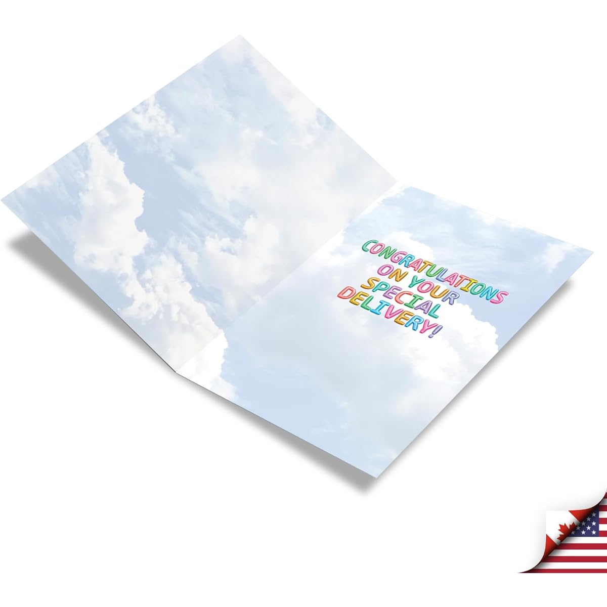 The Best Card Company - Newborn Baby Boy Greeting Card - Congratulations to Parents Notecard with Envelope (Not 3D or Raised) - Raised Message Baby Boy C5651KBBG