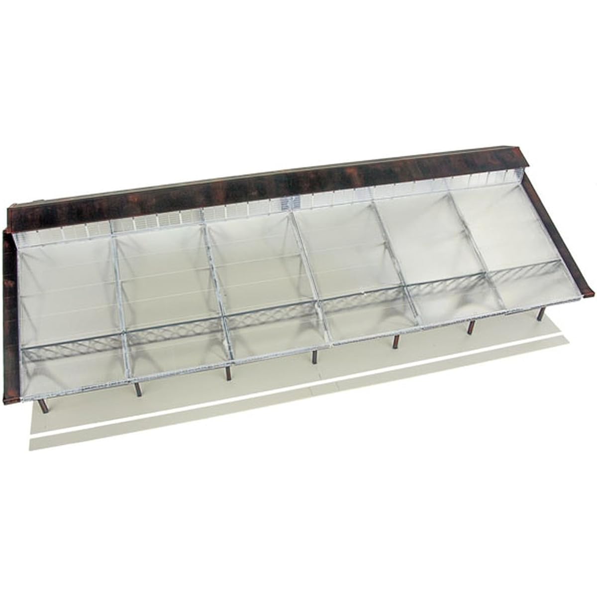 Walthers Cornerstone Train Shed with Clear Roof Train