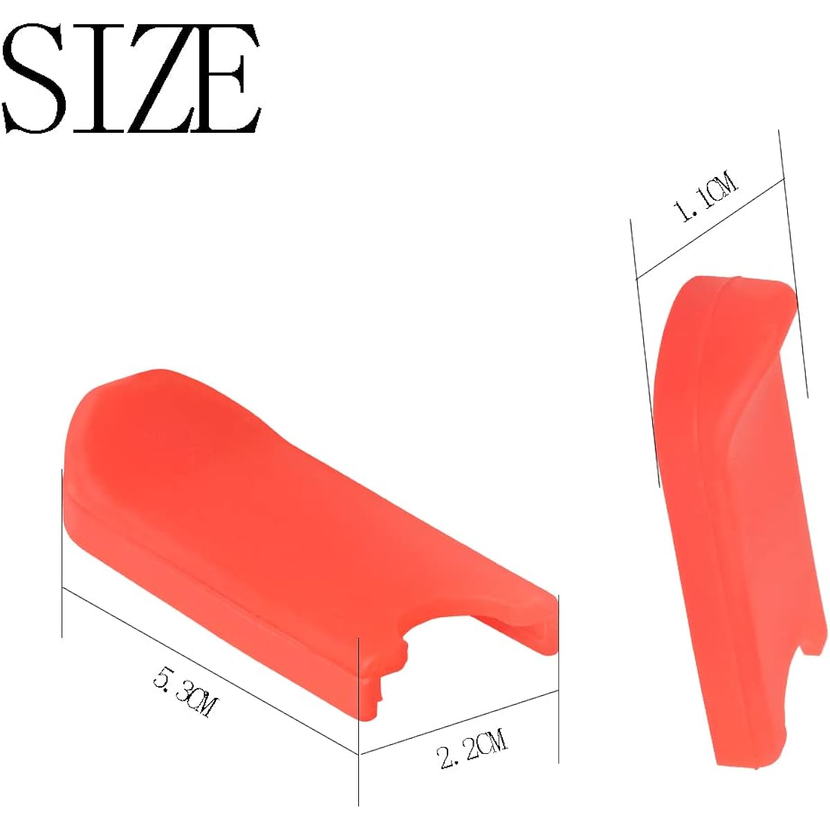 OriGlam Saxophone Thumb Rest Comfortable Rubber Finger Rest Cushion Pad Clarinet Thumb Rest Cushion for Saxophone (Red)