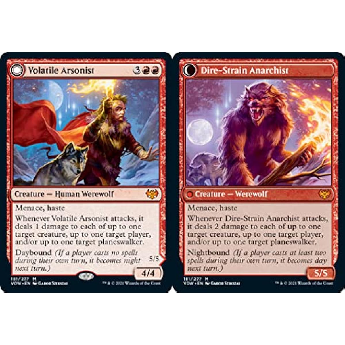 Magic: The Gathering - Dire-Strain Anarchist (181) - Innistrad: Crimson Oath