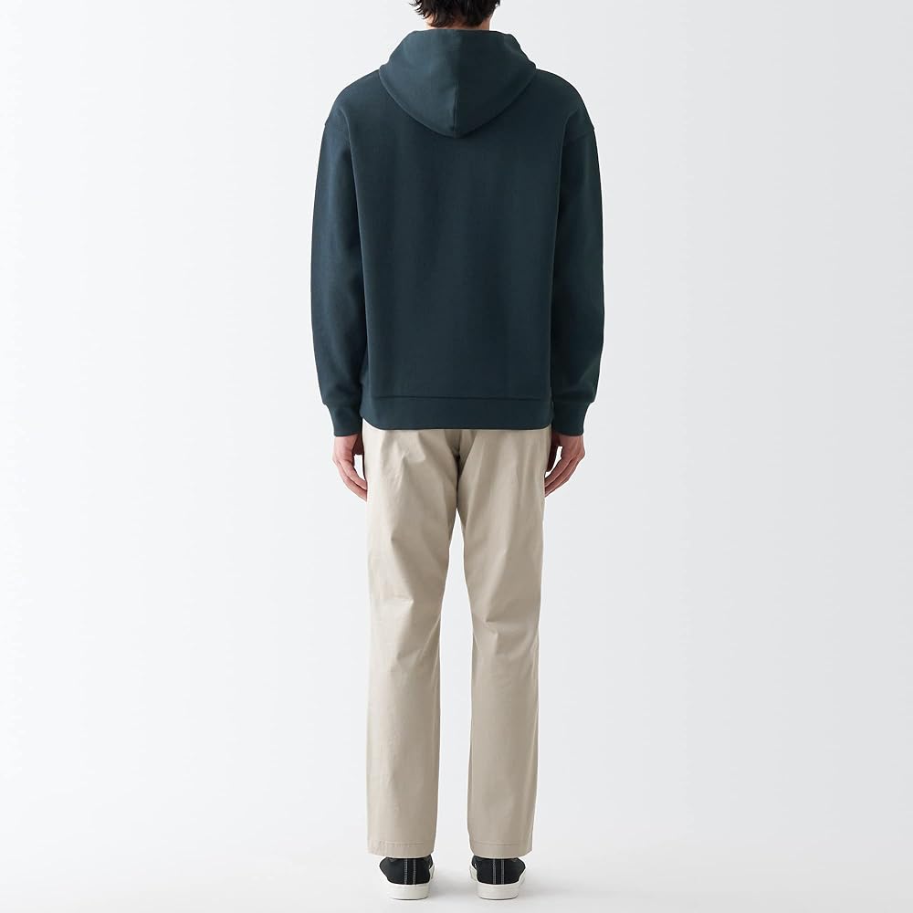 MUJI Sweatshirt Double Knit Pull Parka Men's