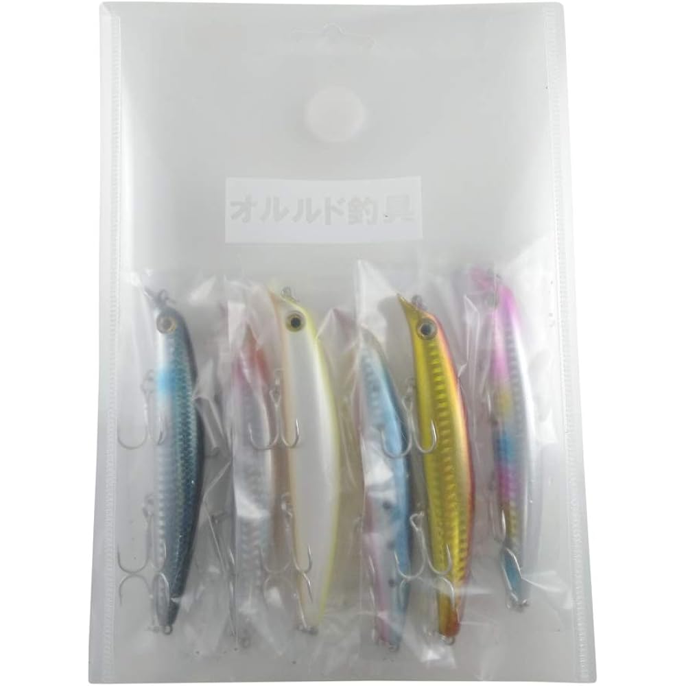 Orrud fishing gear 12cm 16g lipless minnow B 6 colors set qb100190