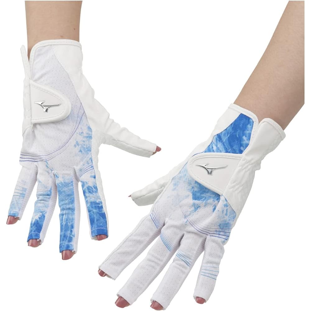 MIZUNO Golf Gloves Double Grip Cool Women's Flat side: Synthetic leather + silicone processing / Instep side: Synthetic leather + mesh (cool contact material)