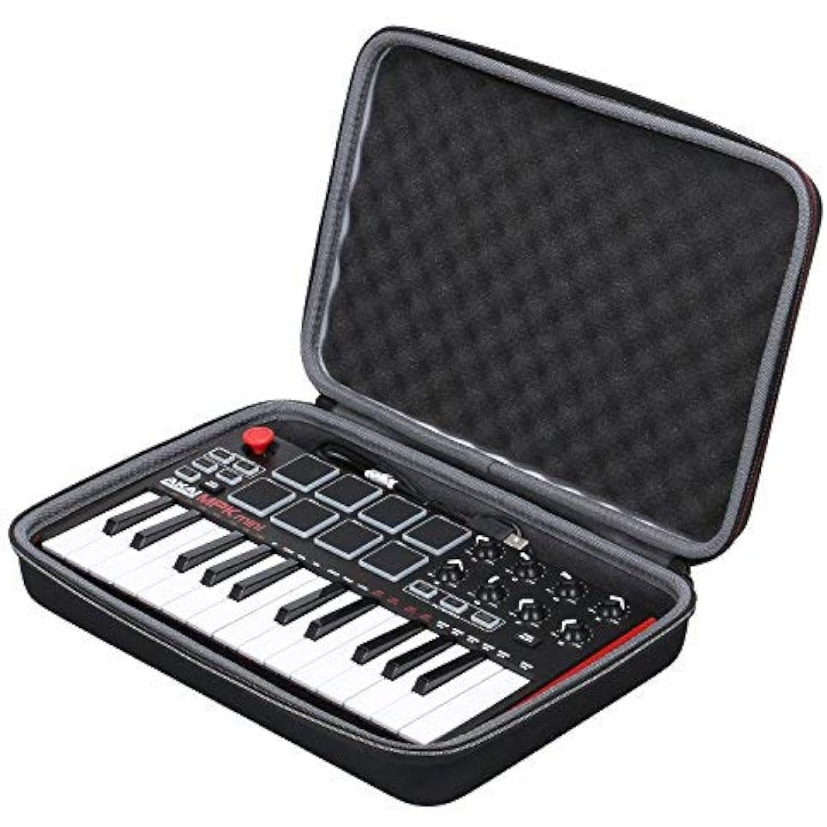 XANAD Hard Protective Case for Akai Professional MPK Mini MKII & MK3 & MPK Mini Play | 25 Key Ultra-Portable USB MIDI Drum Pad & Keyboard Controller