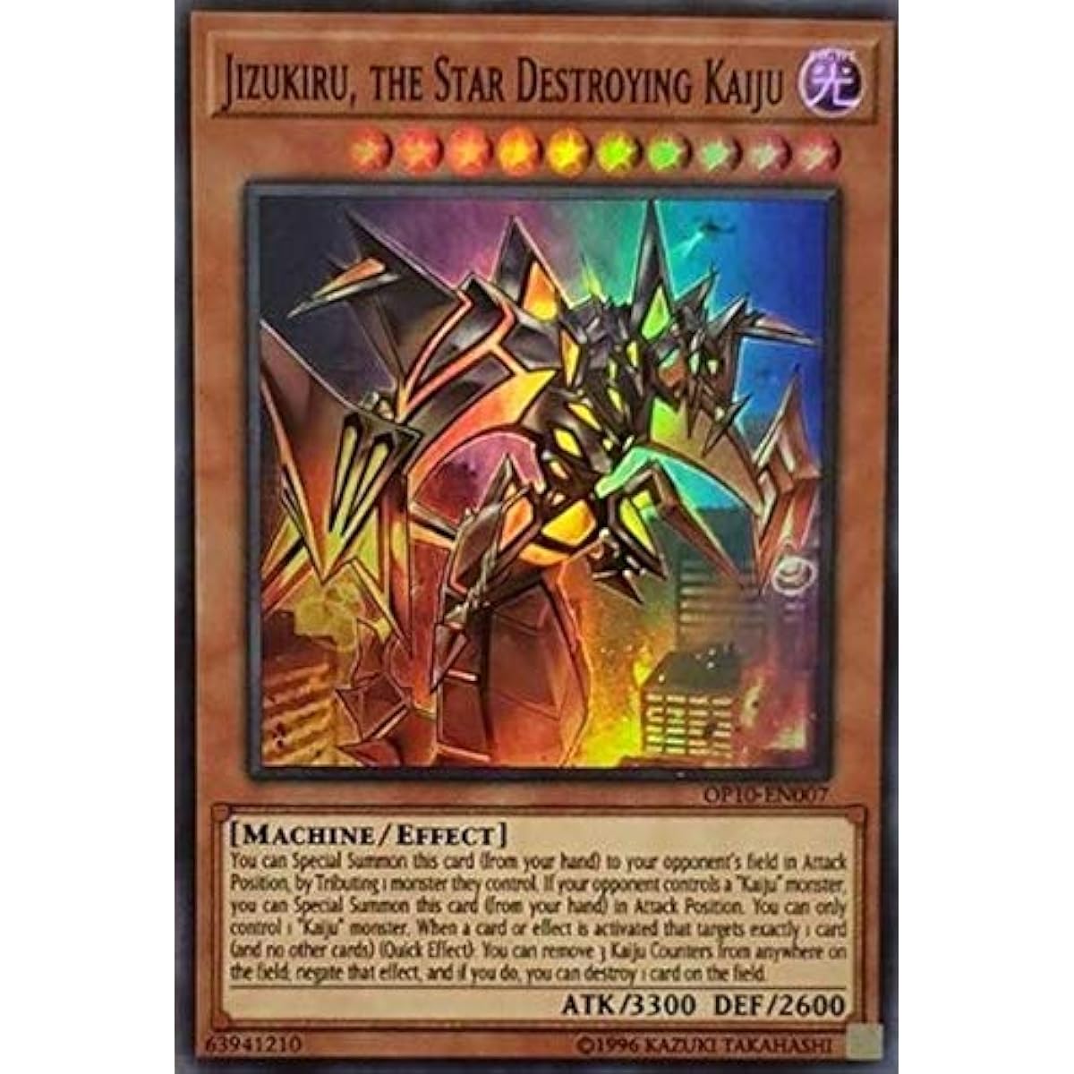 Jizkill Monster-Breaking Star OP10-EN007 Super Rare Unlimited Edition