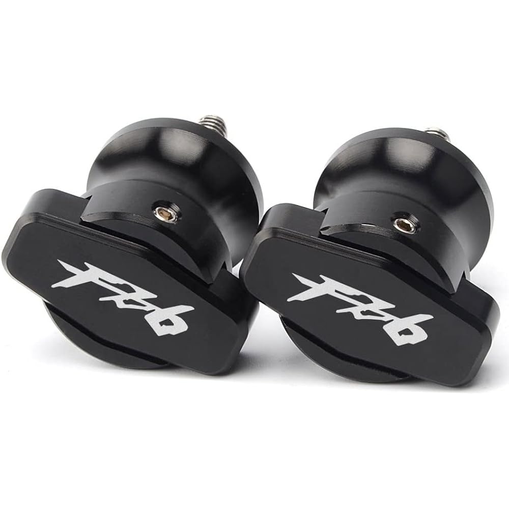 Motorcycle Swingarm Bobbin Spool Motorcycle Swingarm Spool Slider CNC Aluminum Stand Screw For Ya-ma-ha FZ6 FAZER FZ6R 2004-2015 2011 2012 2013 2014 (Color : Black)