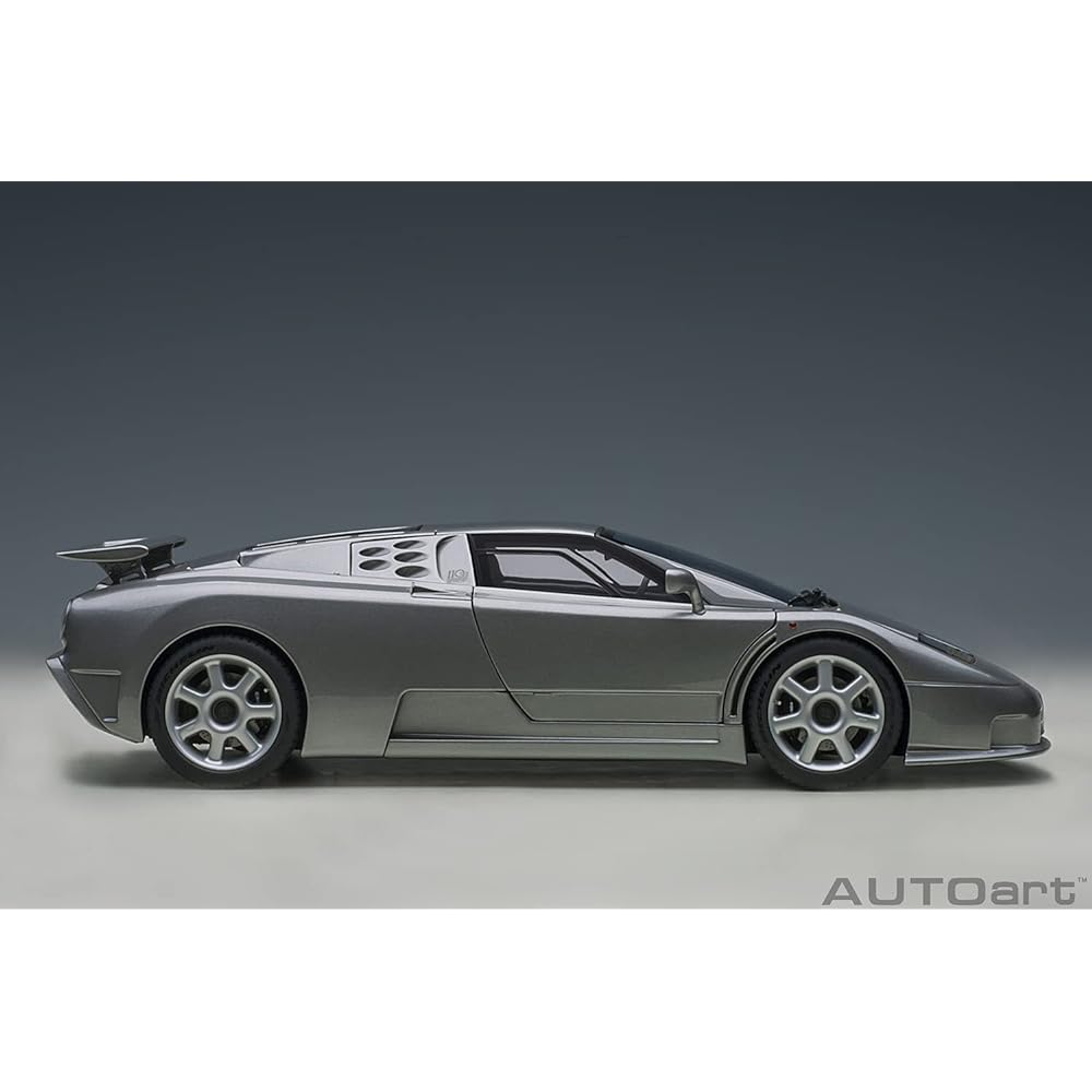 AUTOart 1/18 Bugatti EB110 SS Silver Metallic Finished Product 70916