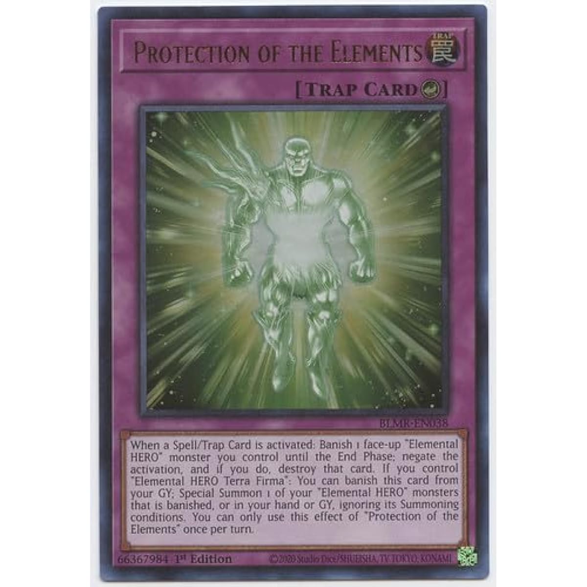 Protection of The Elements BLMR-EN038 Ultra Rare 1st Edition