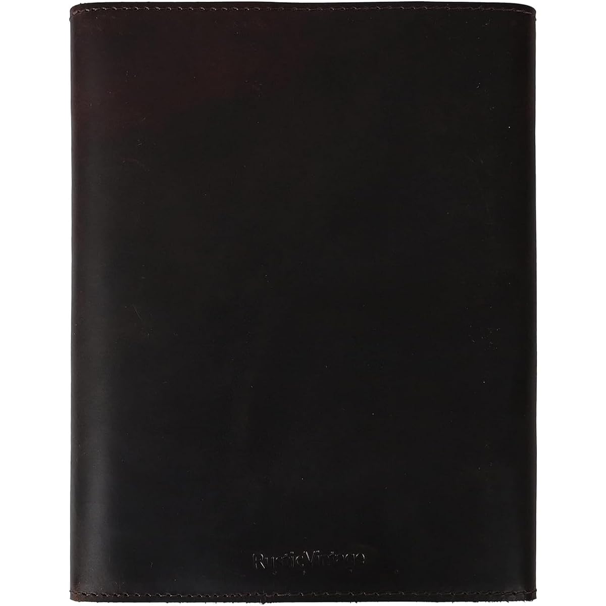 Refillable Leather Drawing Journal Daily Travel Diary, Antique Handmade Vintage Bound Rustic Writing Notebook, Genuine Buffalo Leather, Unlined White Paper, Art Sketchbook, 6.5x8.5 Inch - Dark Brown